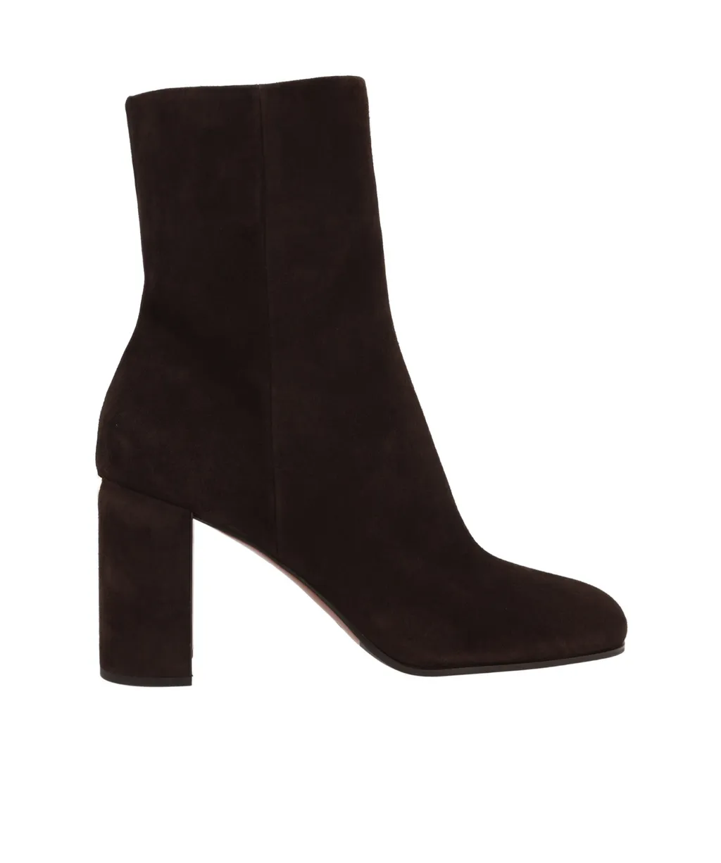 Prada Triangle-Logo High-Heeled Boots