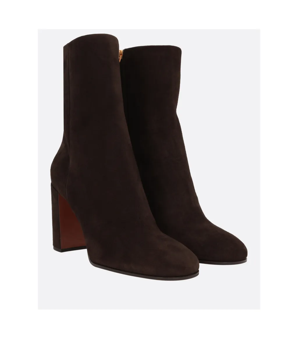 Prada Triangle-Logo High-Heeled Boots