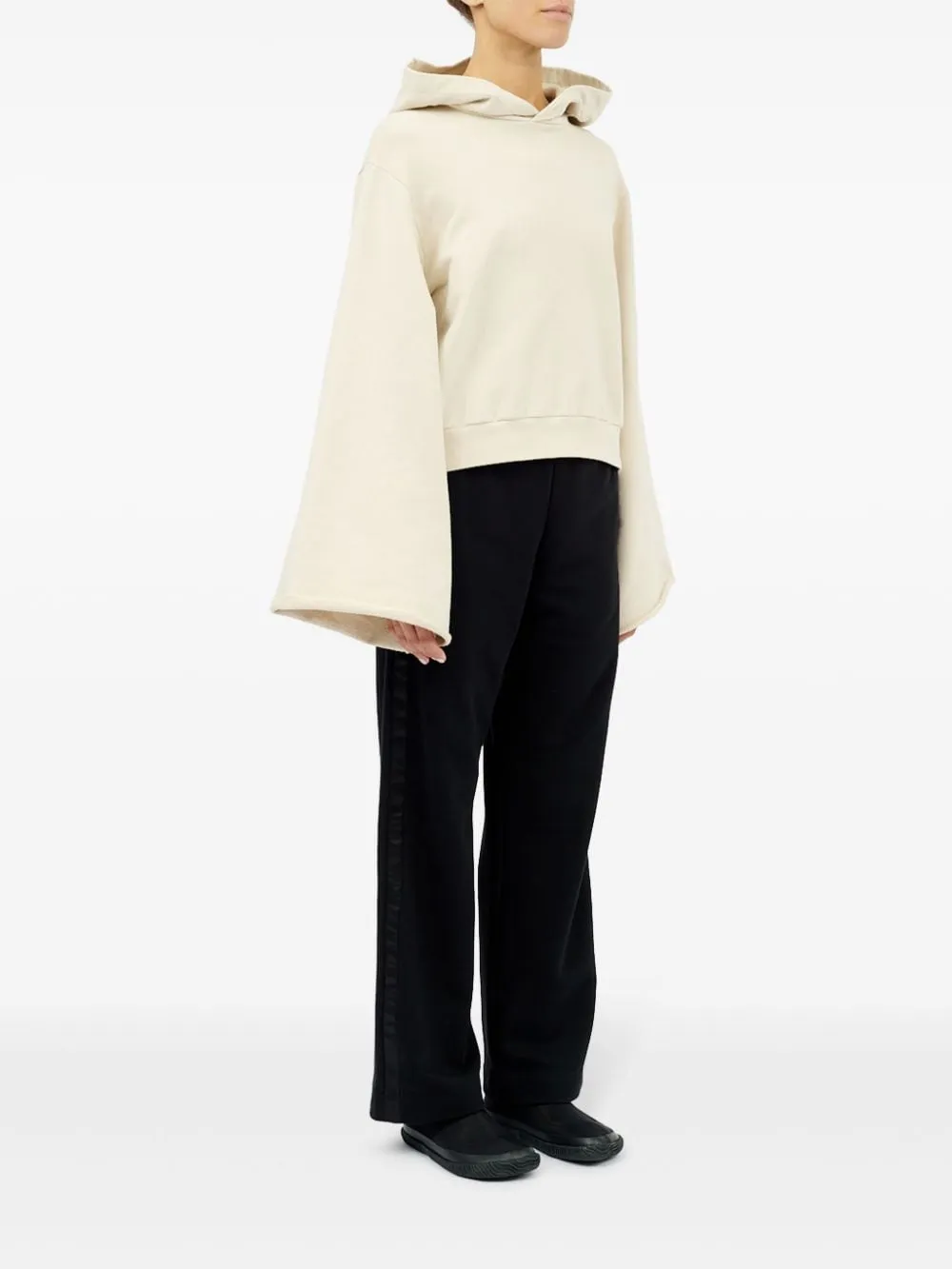 Drop-Shoulder Hooded Sweatshirt