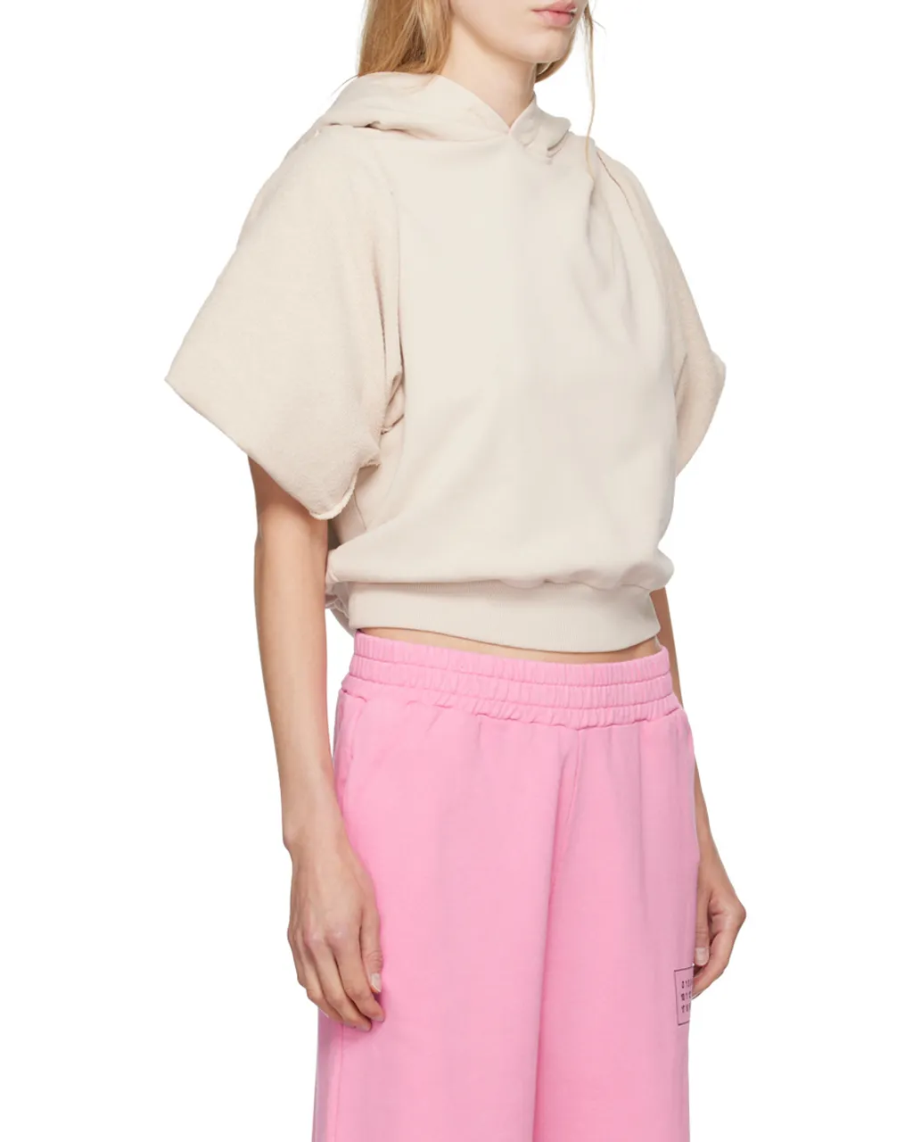 Drop-Shoulder Hooded Sweatshirt