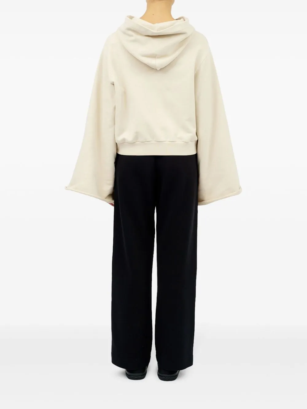 Drop-Shoulder Hooded Sweatshirt