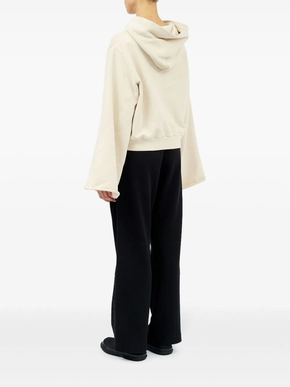 Drop-Shoulder Hooded Sweatshirt
