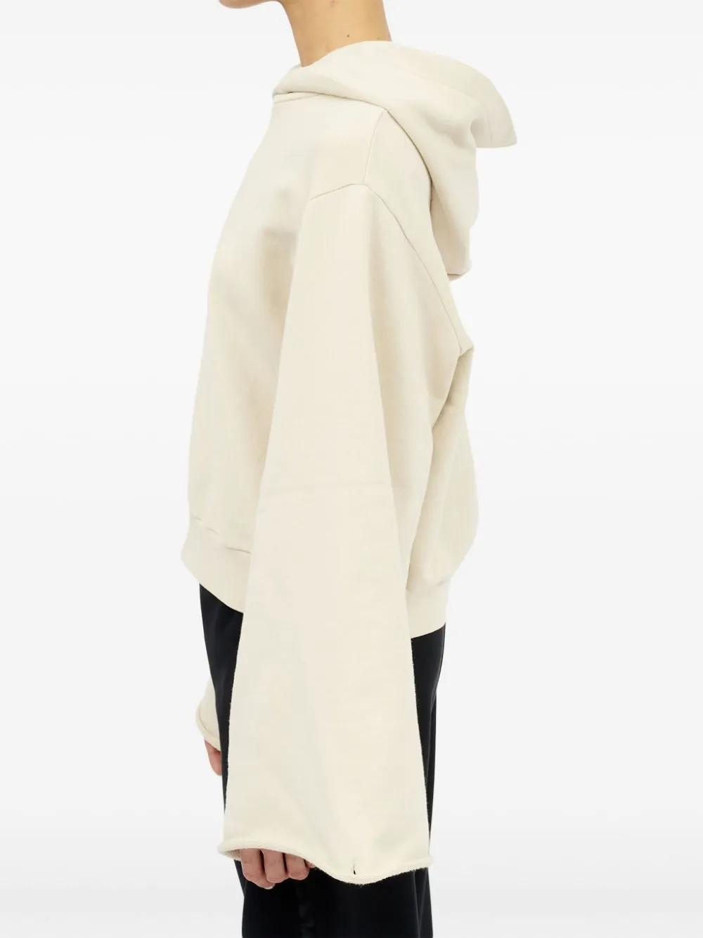 Drop-Shoulder Hooded Sweatshirt