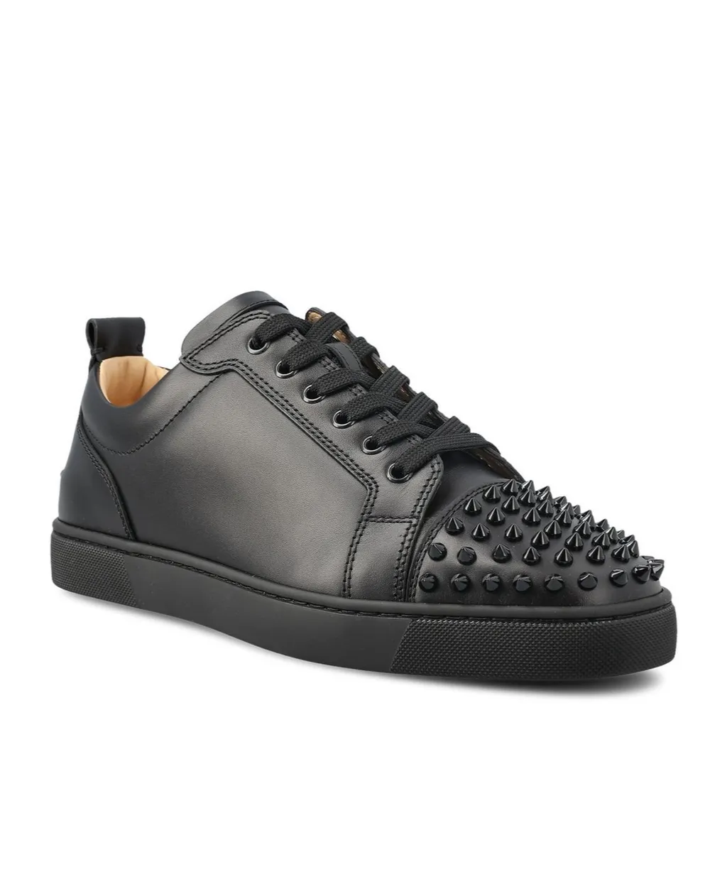 Christian Louboutin Stud Detailed Lace-Up Sneakers
