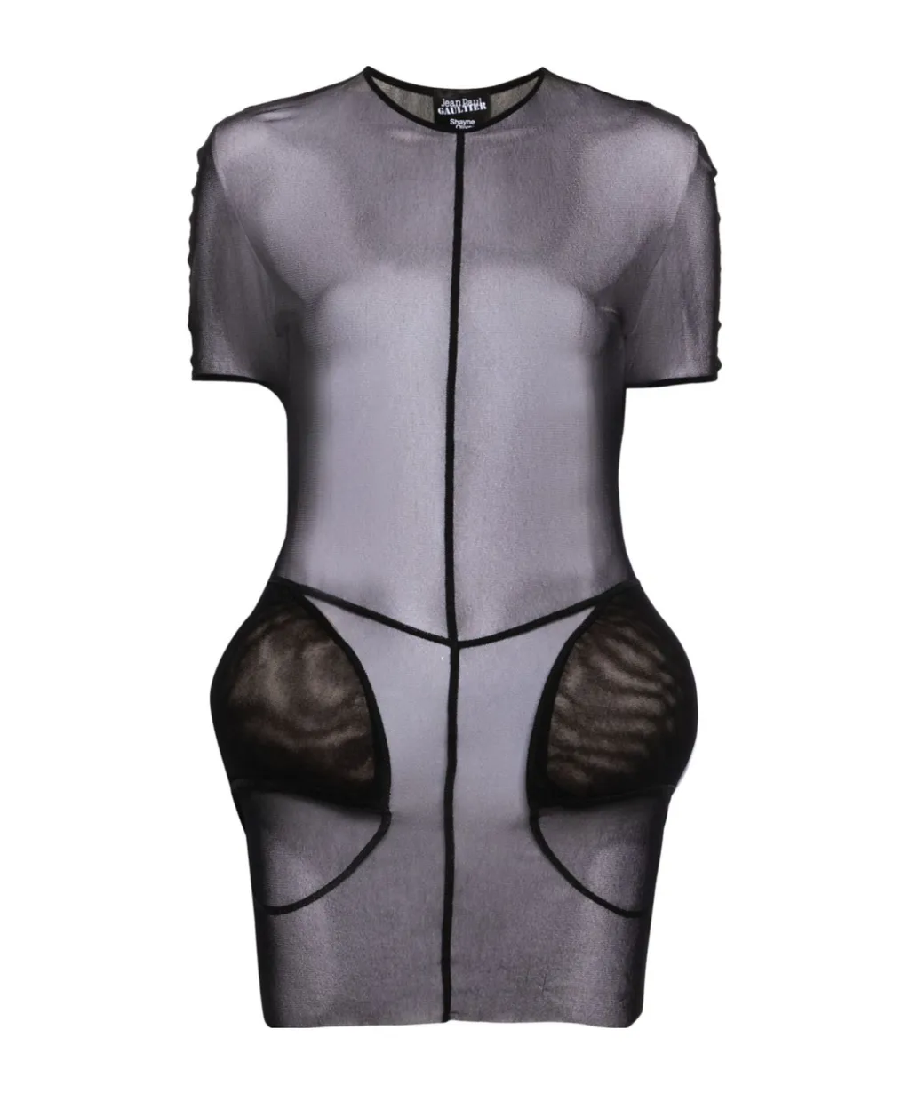 Jean Paul Gaultier X Shayne Oliver Sheer Short Dress