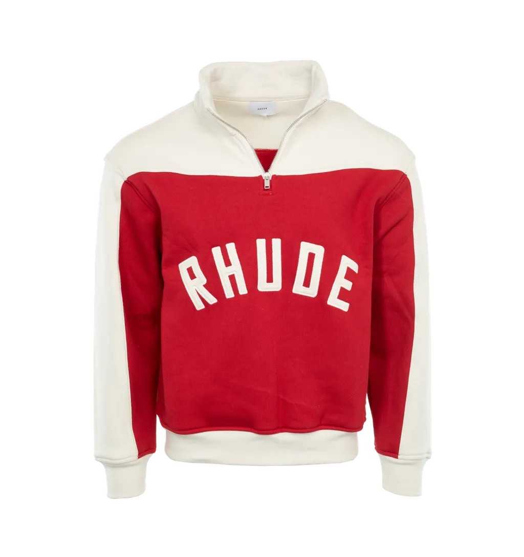 Contrast Varsity Cotton Sweatshirt