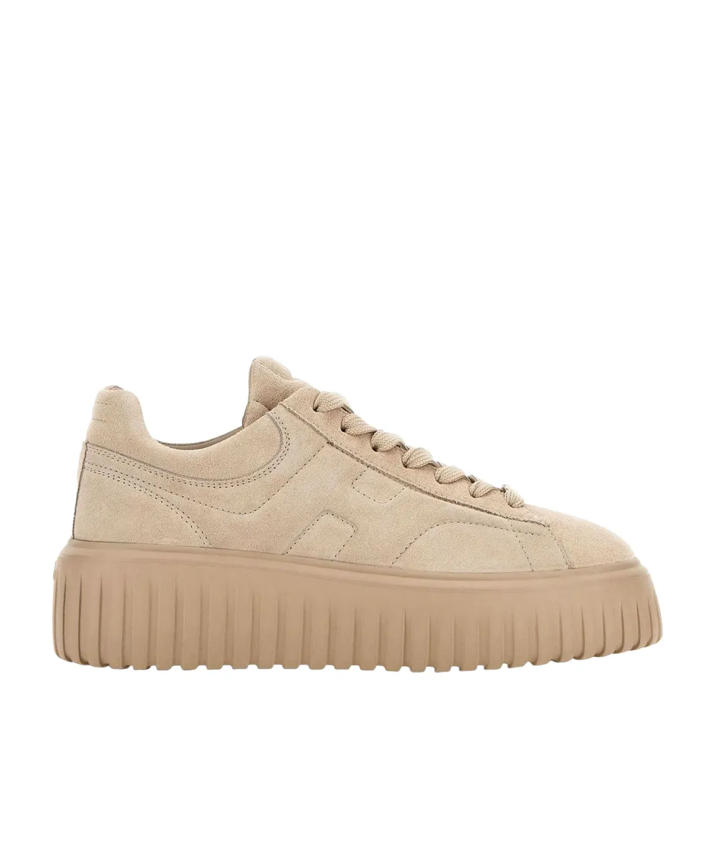 Hogan H-Striped Lace-Up Sneakers