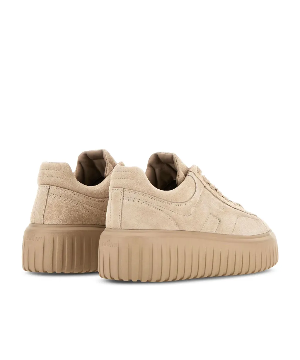 Hogan H-Striped Lace-Up Sneakers