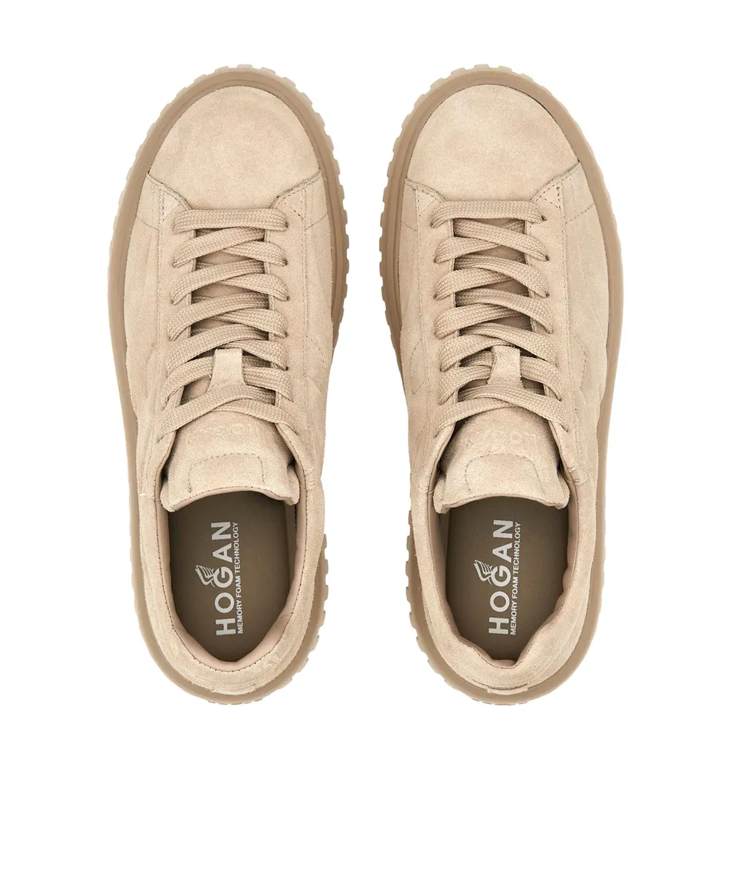 Hogan H-Striped Lace-Up Sneakers