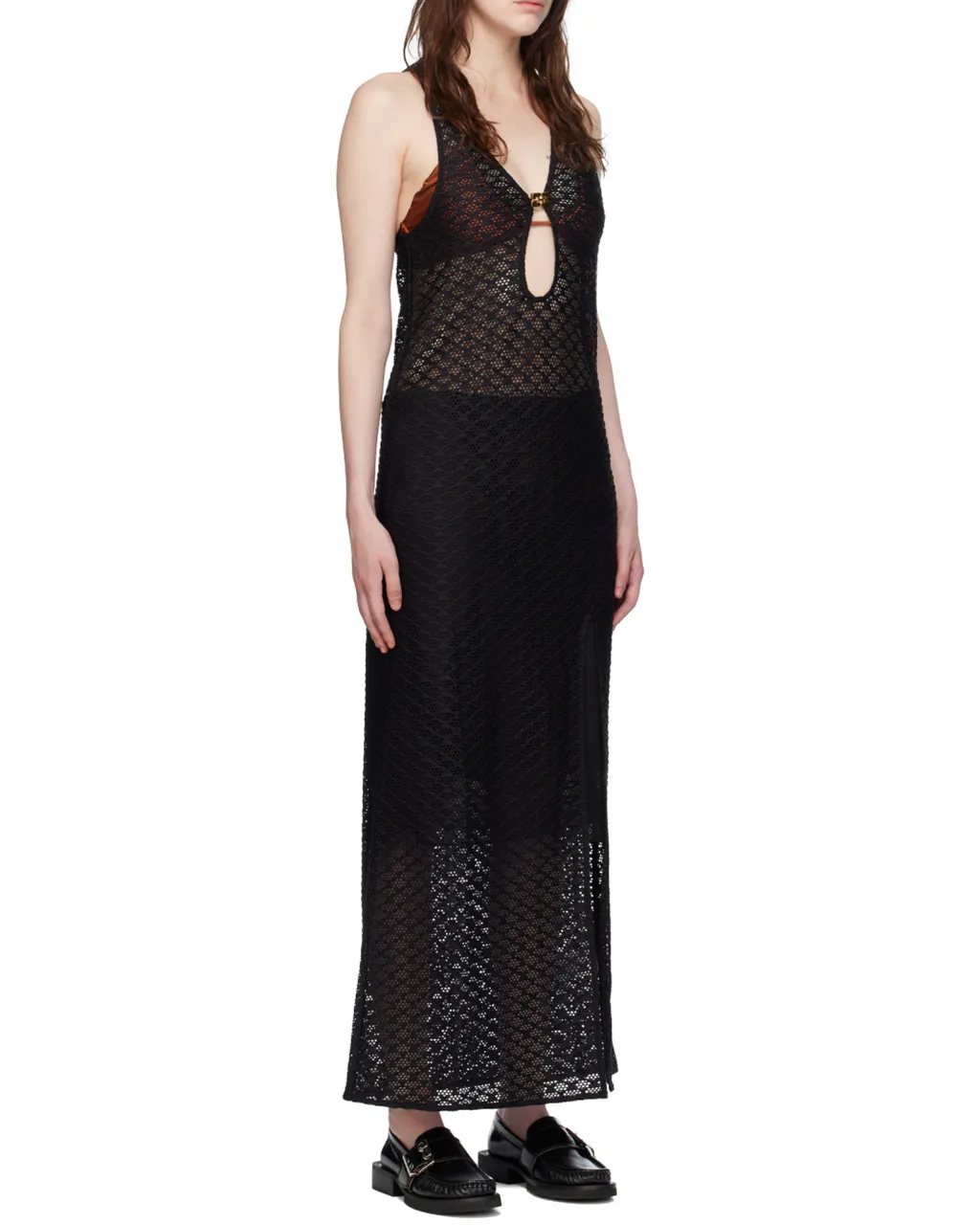 Ganni Openwork Dress