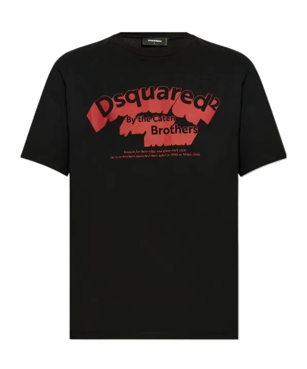 Dsquared2 Logo Printed Crewneck T-Shirt