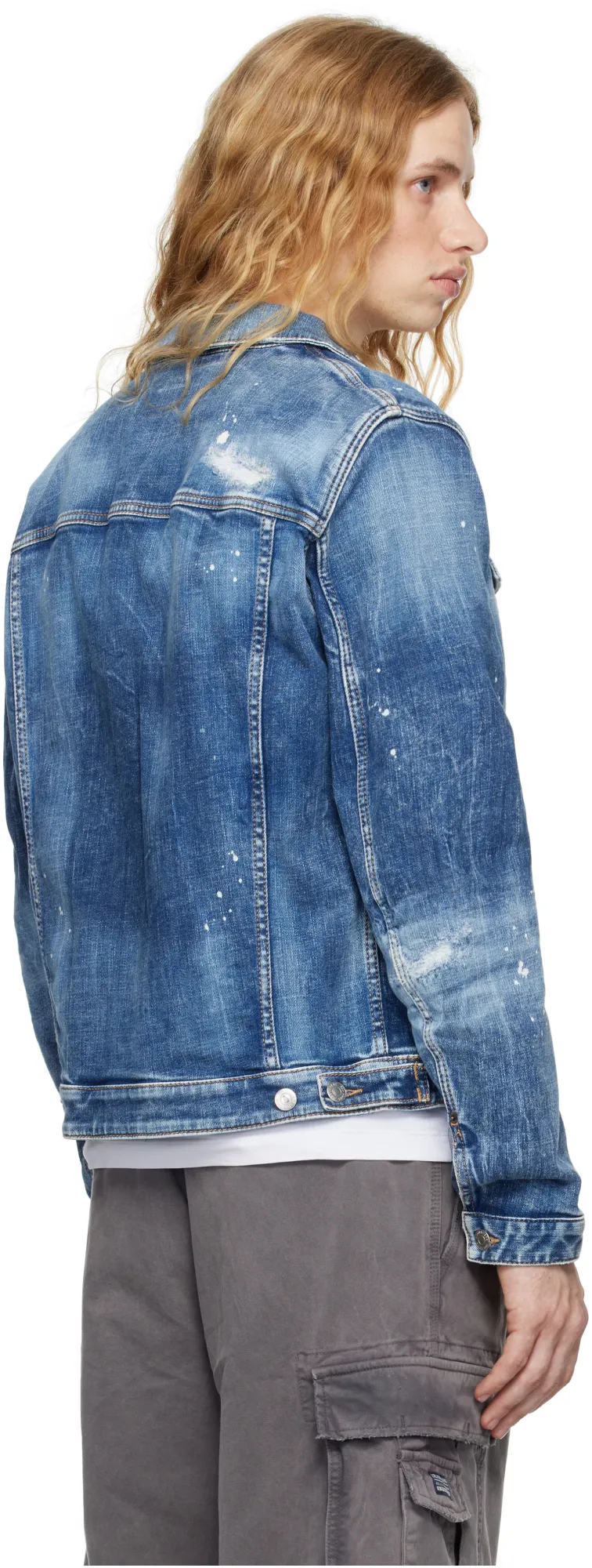 Dsquared2 Distressed Denim Jacket