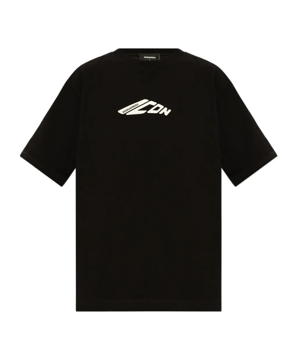 Dsquared2 Icon Logo Printed Crewneck T-Shirt