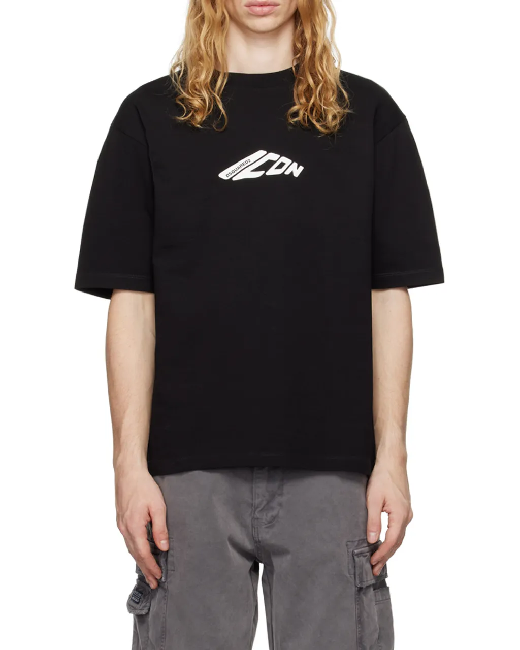 Dsquared2 Icon Logo Printed Crewneck T-Shirt