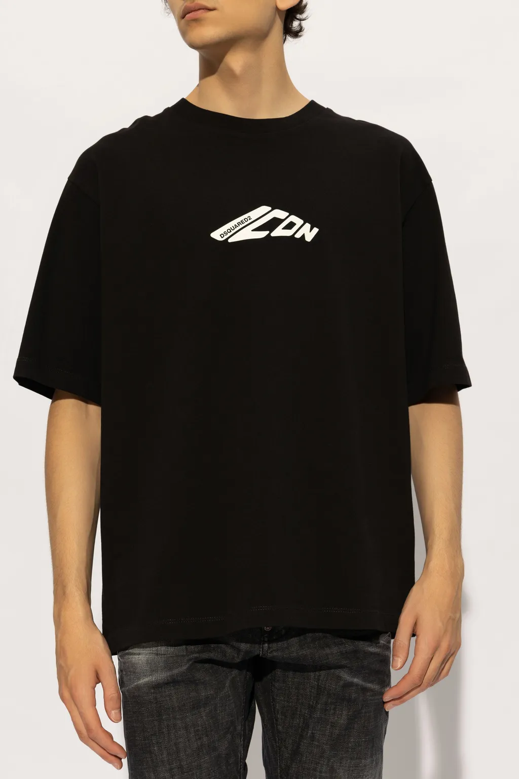 Dsquared2 Icon Logo Printed Crewneck T-Shirt