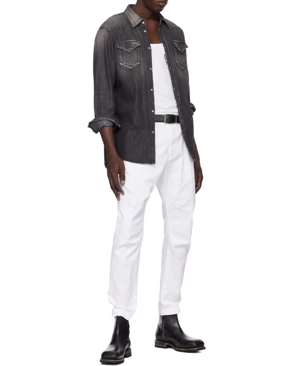 Dsquared2 Distressed Denim Shirt