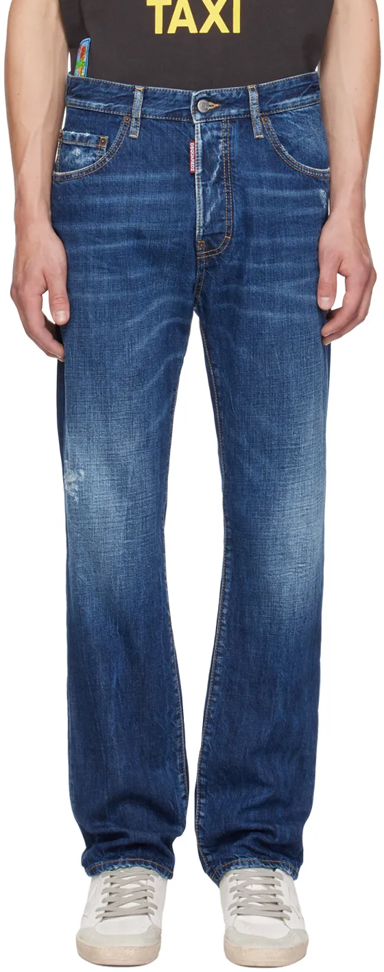 Dsquared2 Straight Leg Slim Jeans