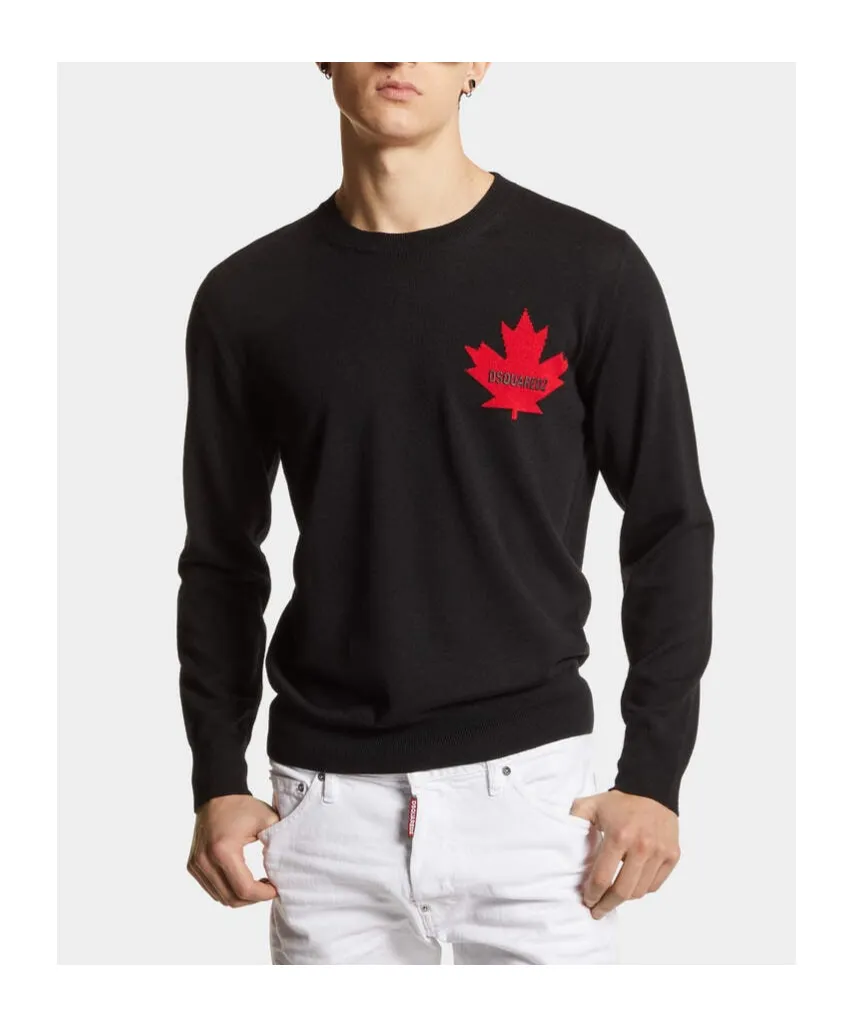 Dsquared2 Logo Detailed Sleeved Sweater