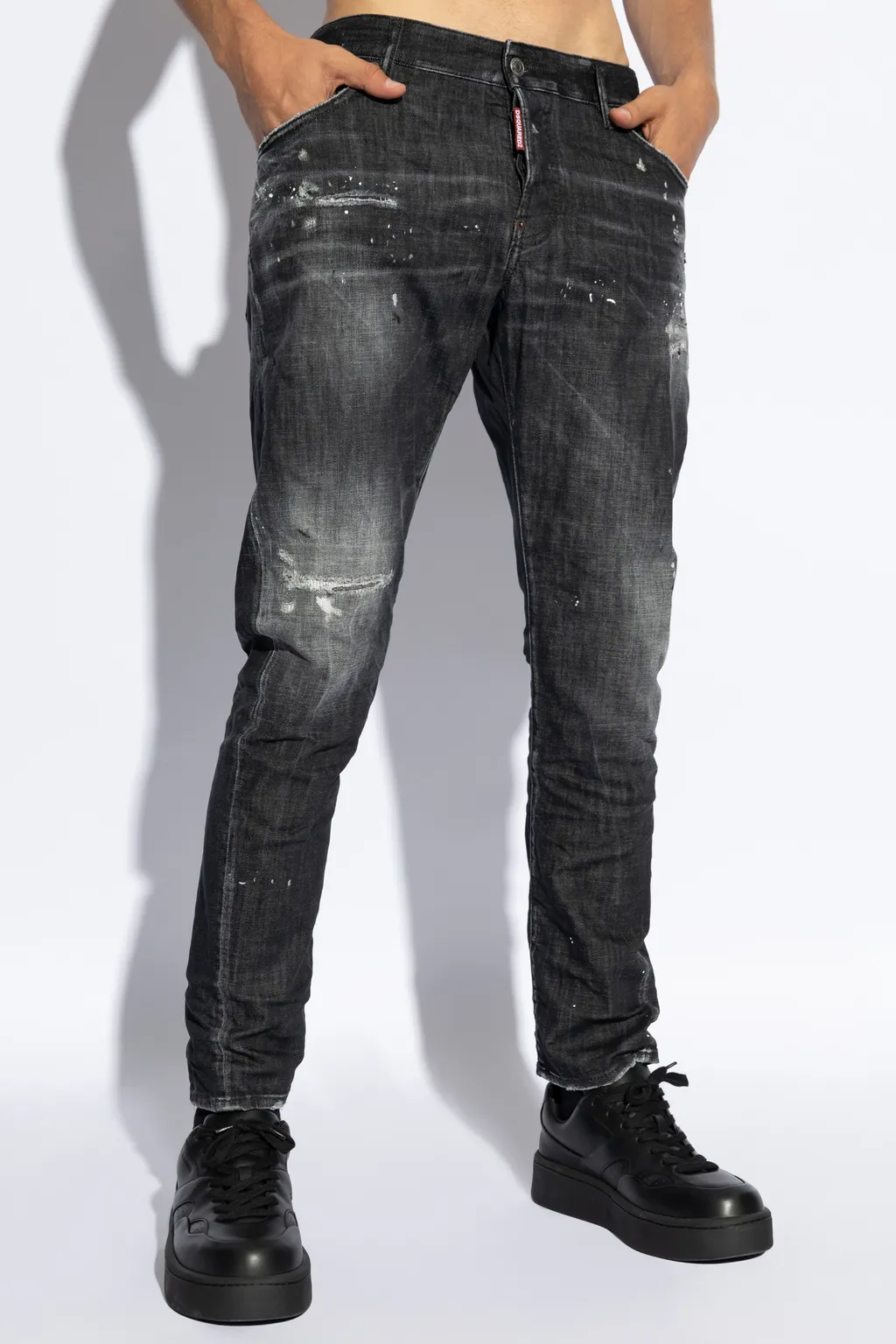 Dsquared2 Straight-Leg Distressed Jeans