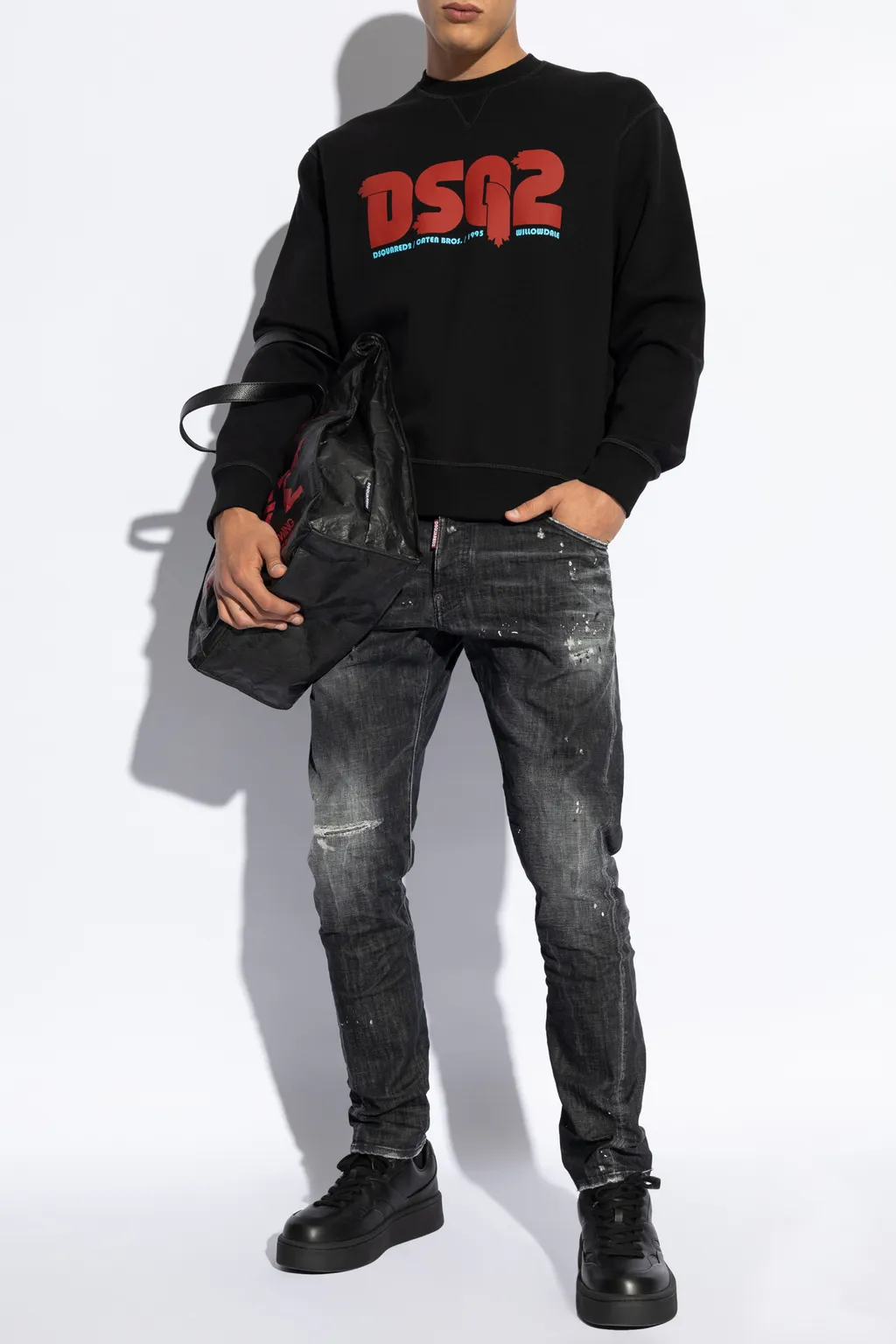 Dsquared2 Straight-Leg Distressed Jeans