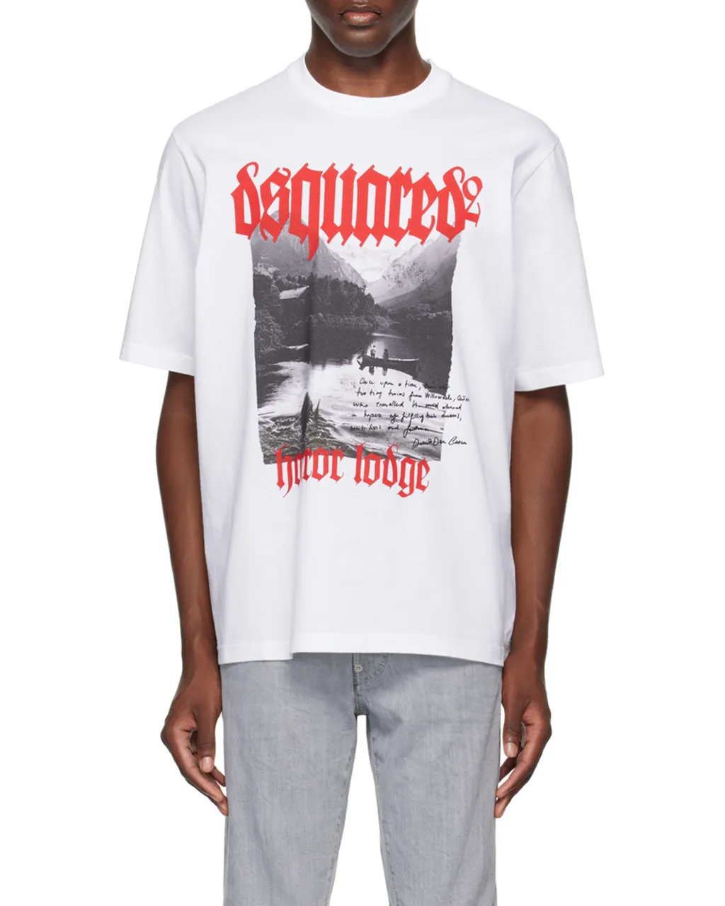 Dsquared2 Graphic Printed Crewneck T-Shirt
