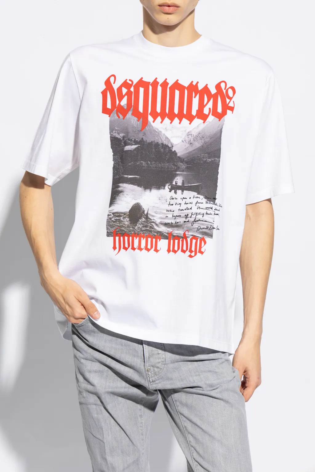 Dsquared2 Graphic Printed Crewneck T-Shirt