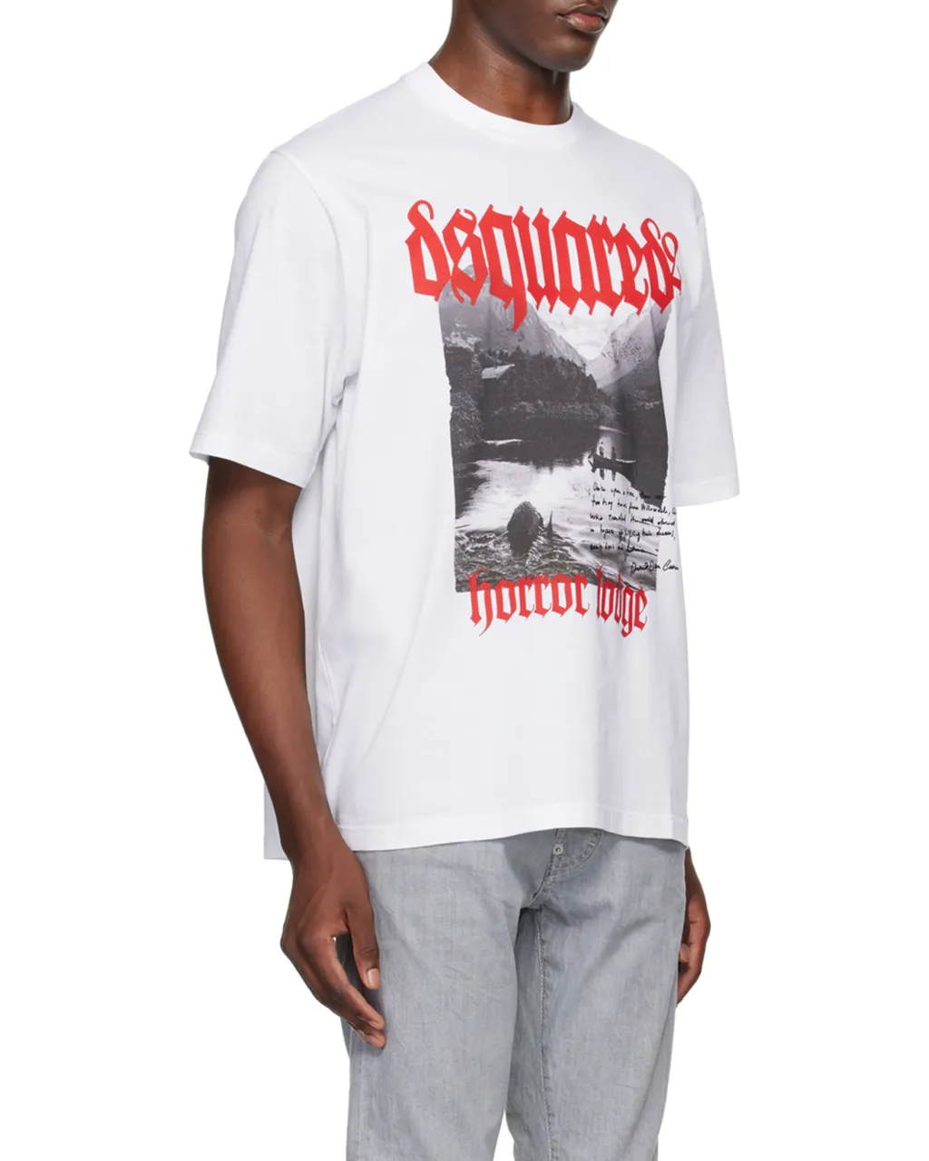 Dsquared2 Graphic Printed Crewneck T-Shirt