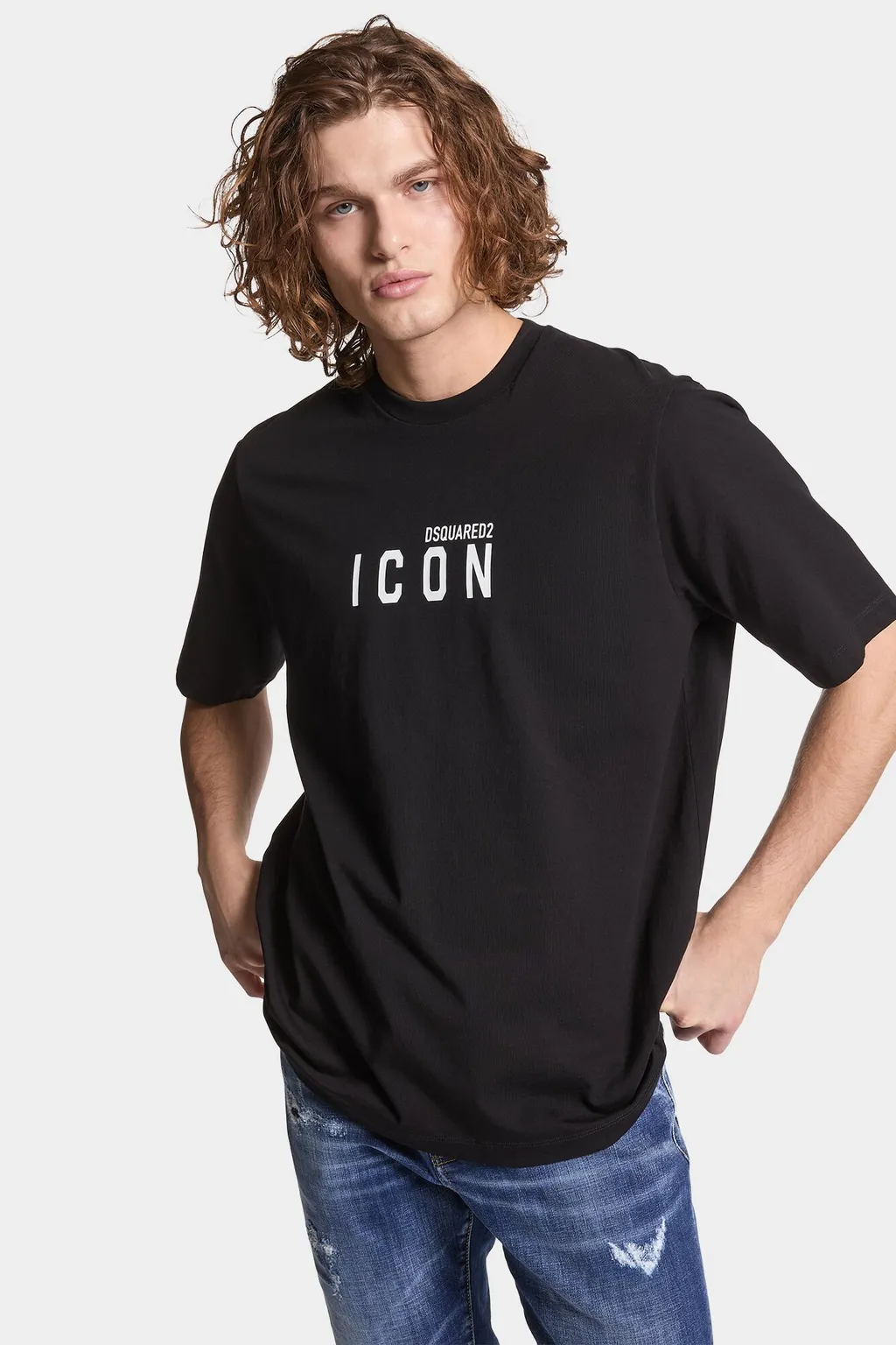 Dsquared2 Icon Logo Printed Crewneck T-Shirt