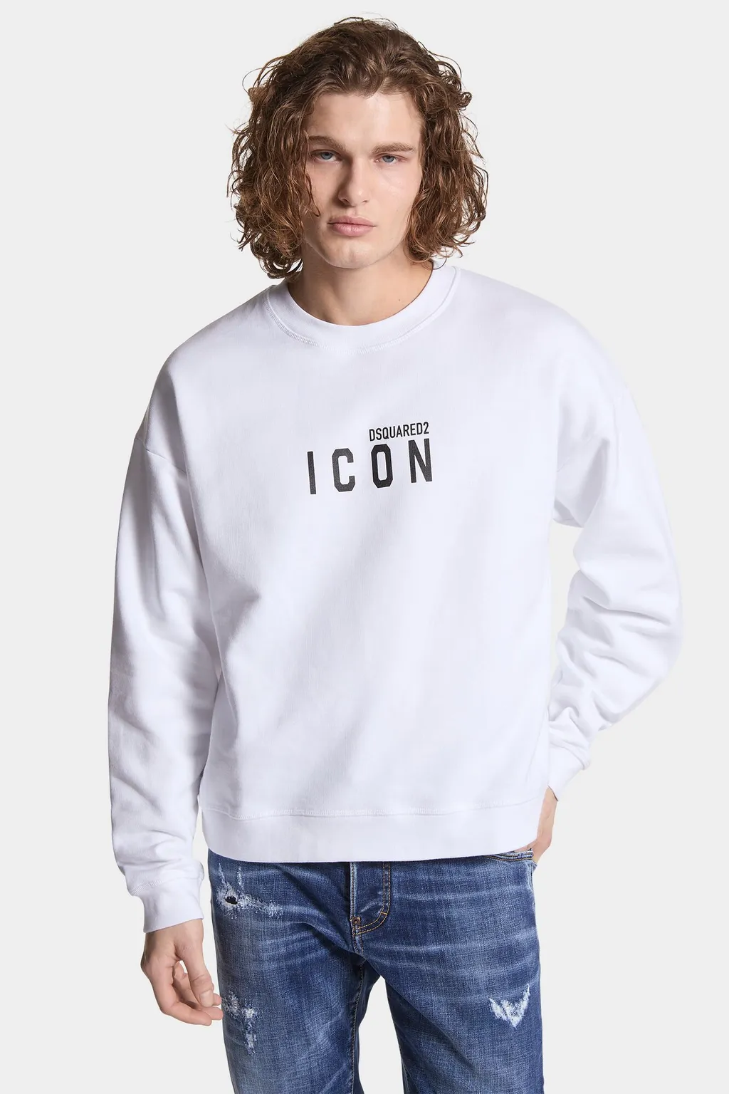 Dsquared2 Icon Logo Printed Crewneck Sweatshirt