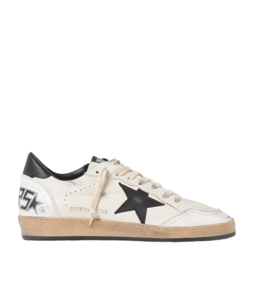 Ball-Star Lace-Up Low-Cut Sneakers