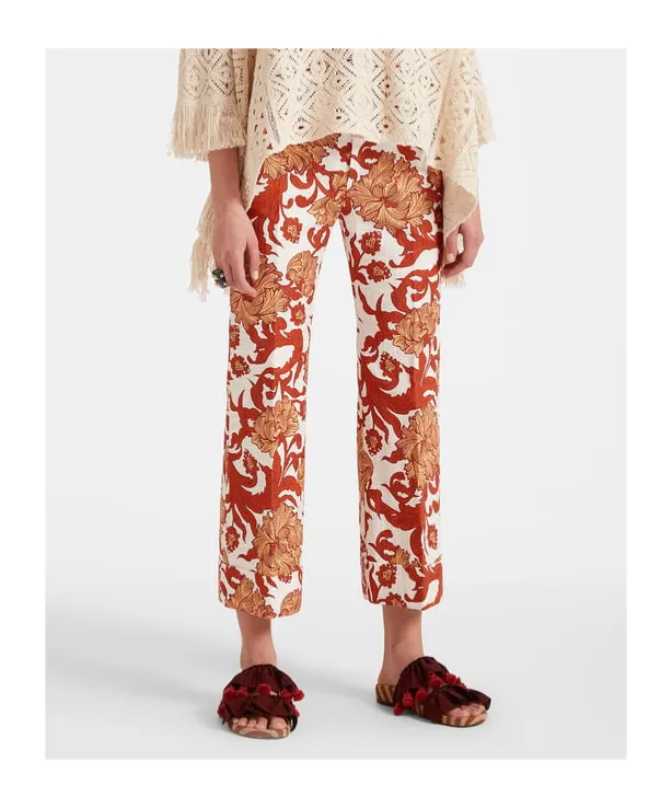 Hendrix Straight-Leg Cropped Trousers