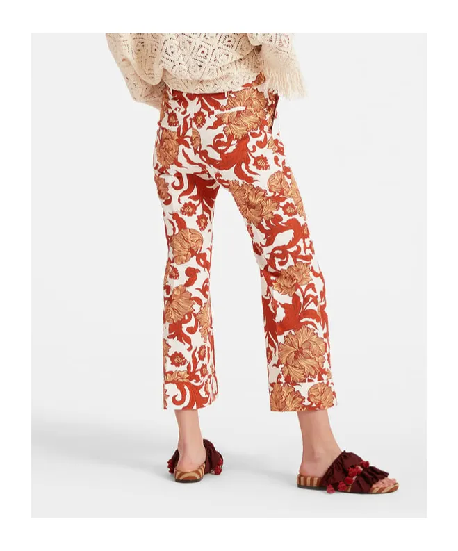 Hendrix Straight-Leg Cropped Trousers