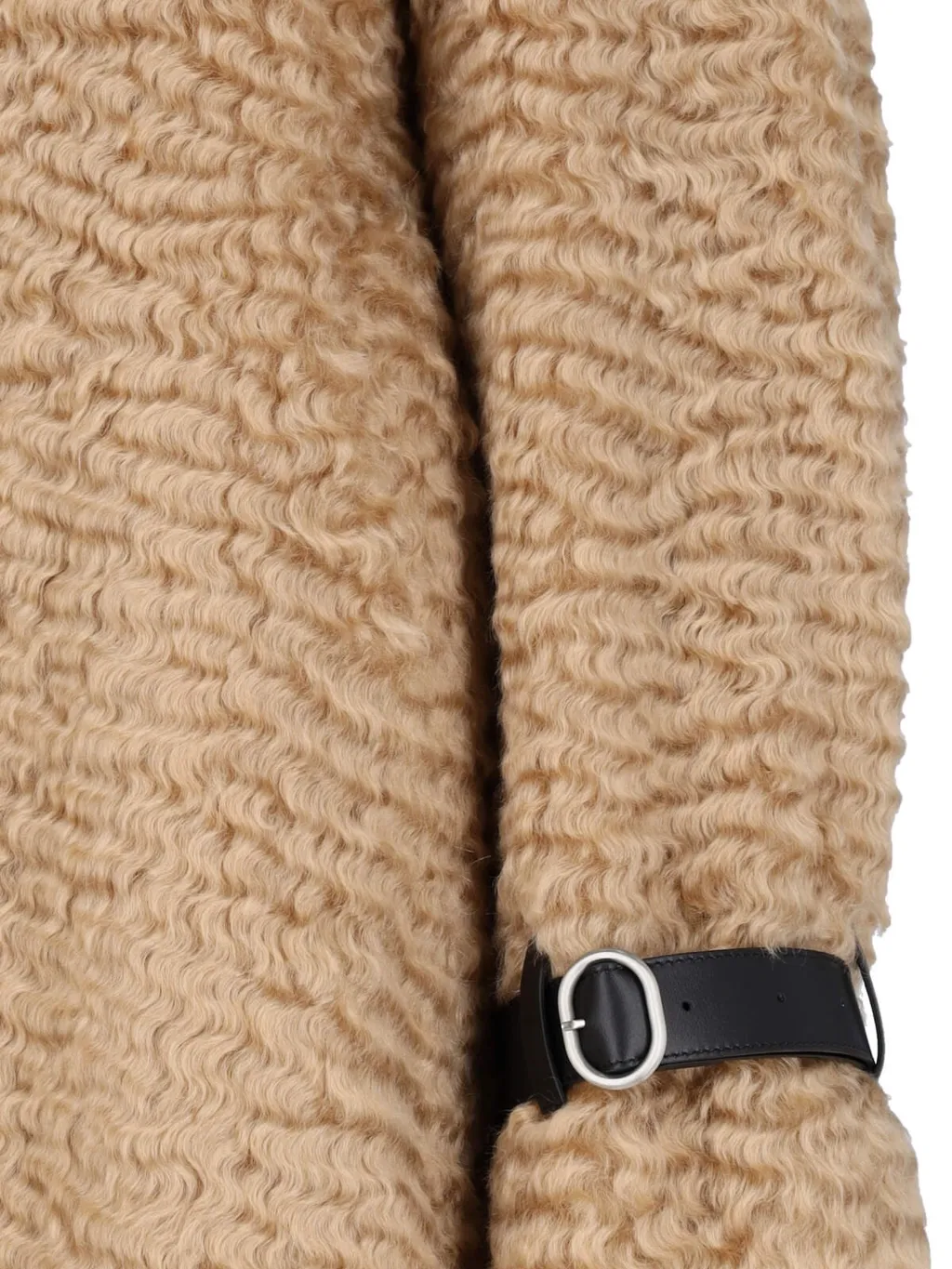Jil Sander Detachable Leather Neck Strap Calf-Length Coat