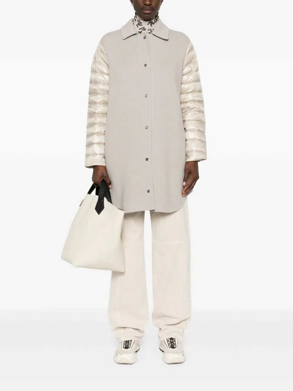 Herno Panelled Straight Hem Puffer Coat