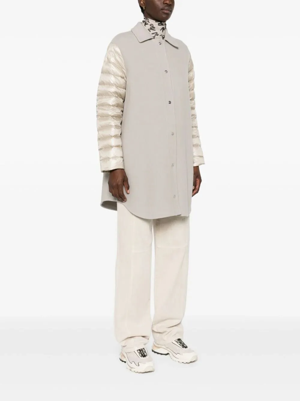 Herno Panelled Straight Hem Puffer Coat