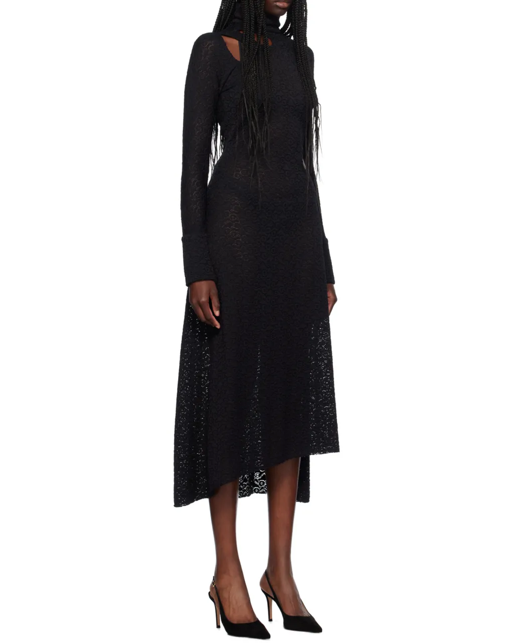 Floral-Embroidery Dress