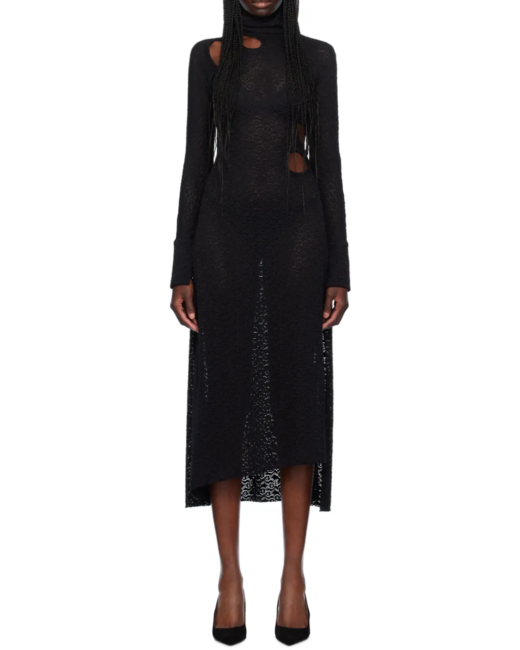 Floral-Embroidery Dress