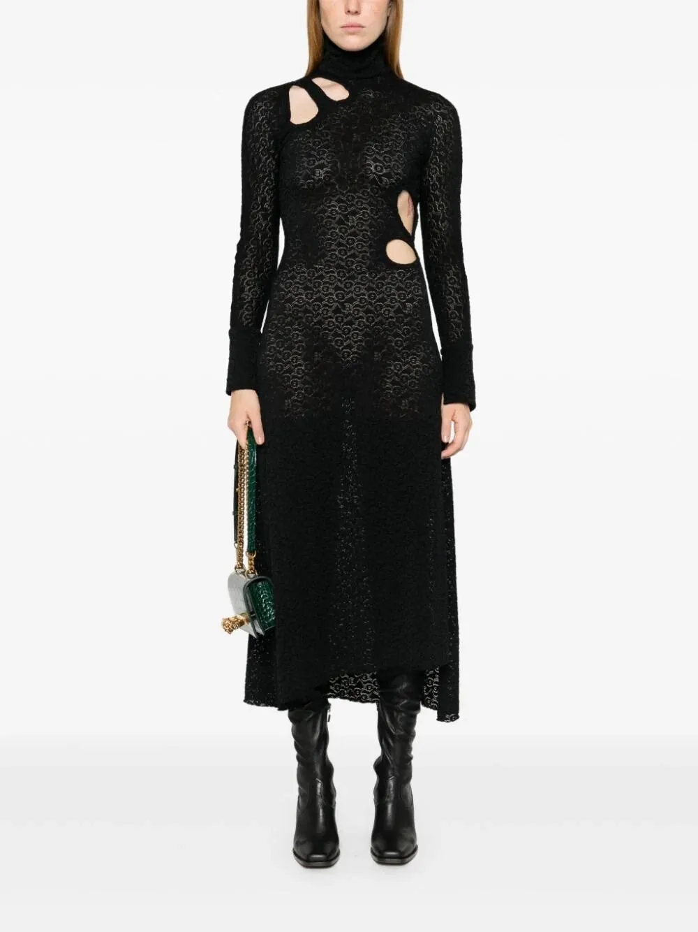 Floral-Embroidery Dress