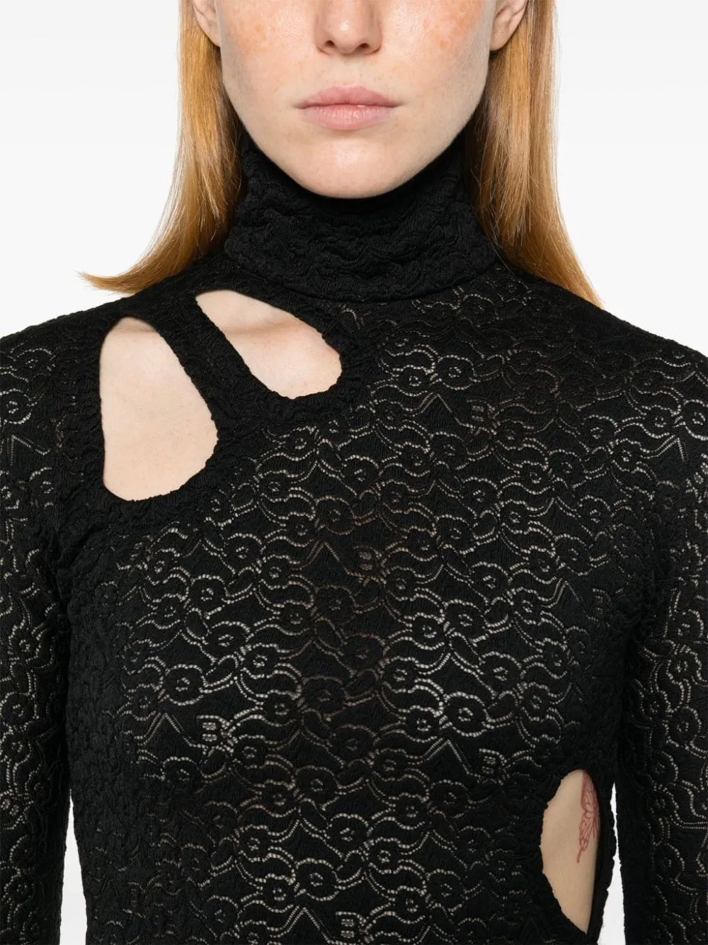 Floral-Embroidery Dress