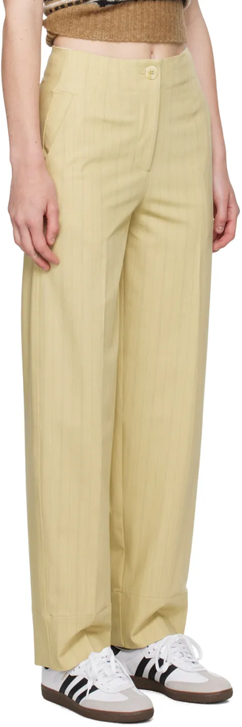 Ganni Striped Pattern Trousers