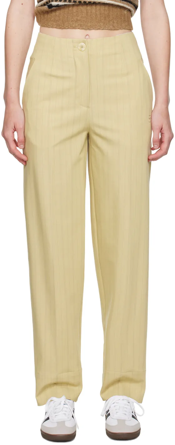 Ganni Striped Pattern Trousers