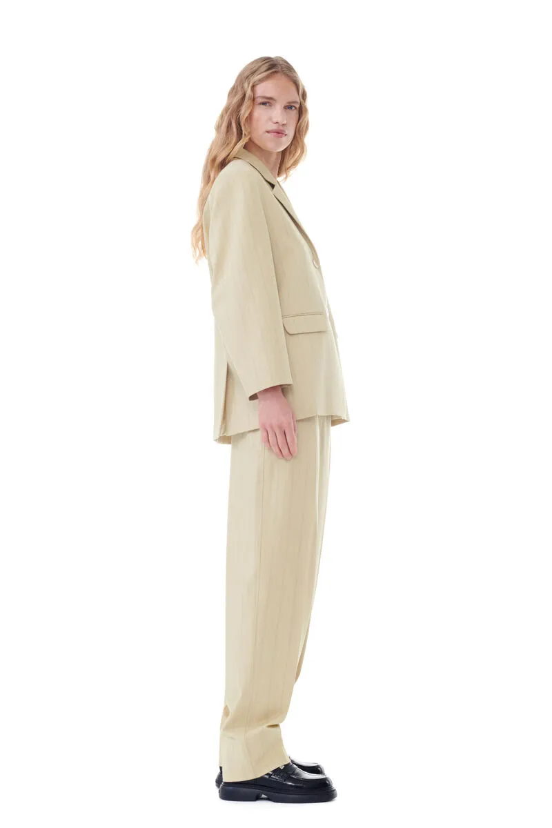 Ganni Striped Pattern Trousers
