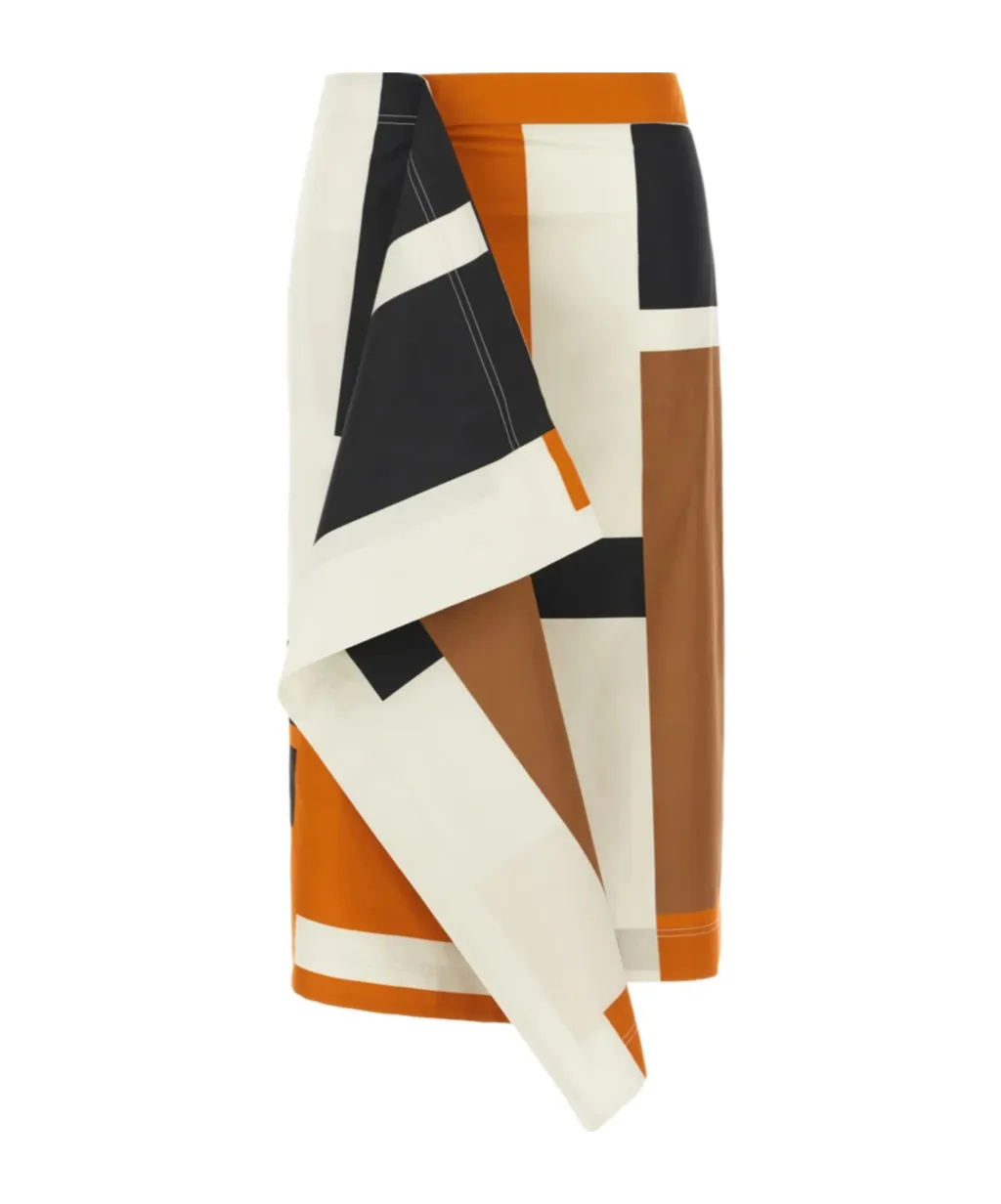 Fendi Maxi Ff Printed Skirt