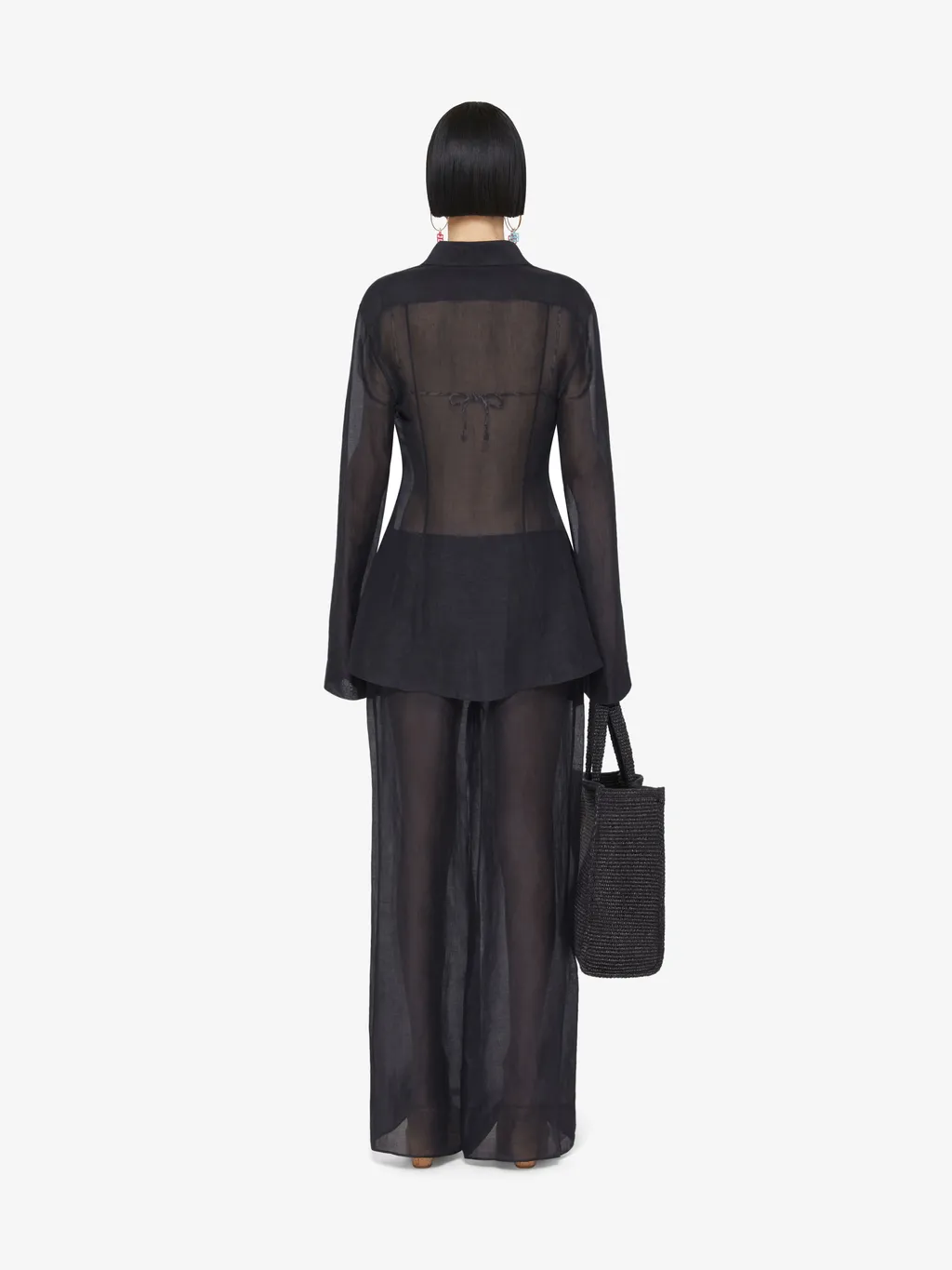 Shirt In Silk And Linen