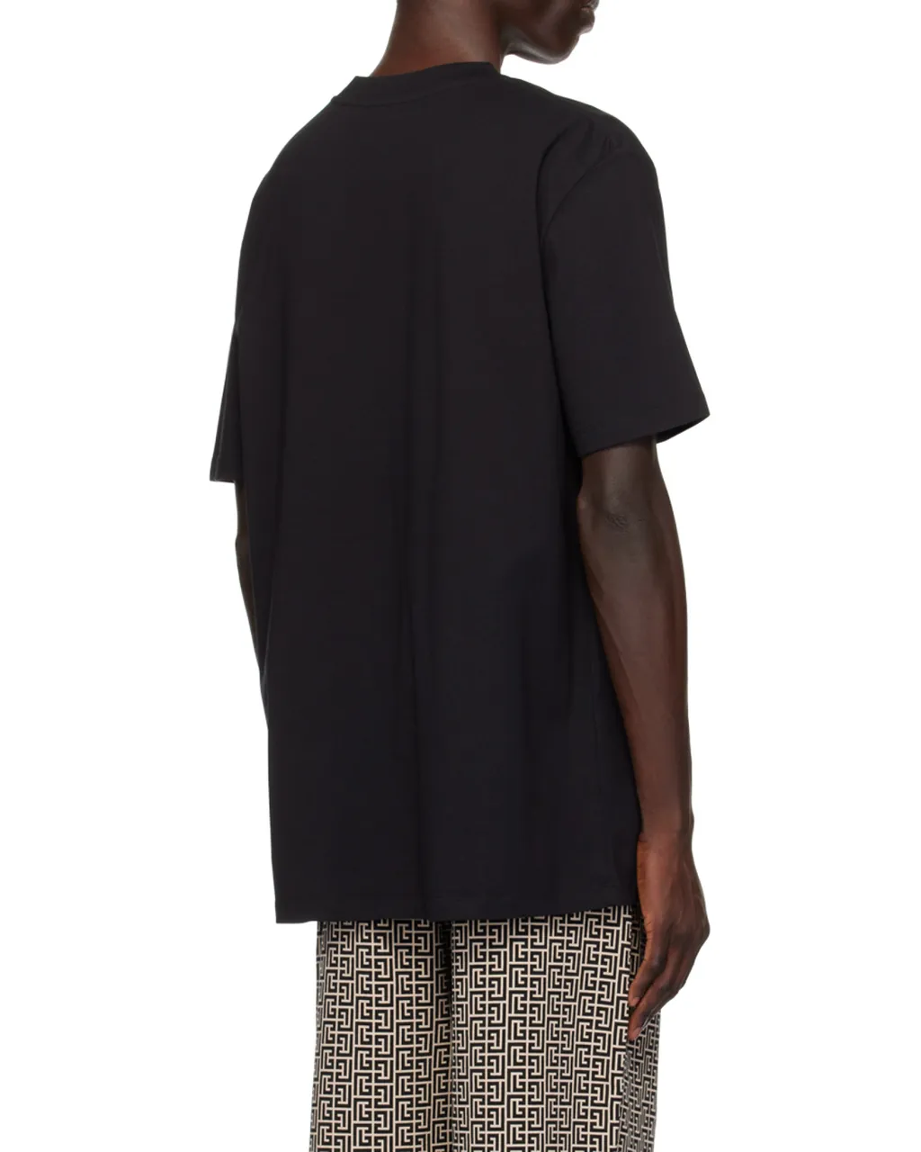 Balmain Logo Patch Crewneck T-Shirt