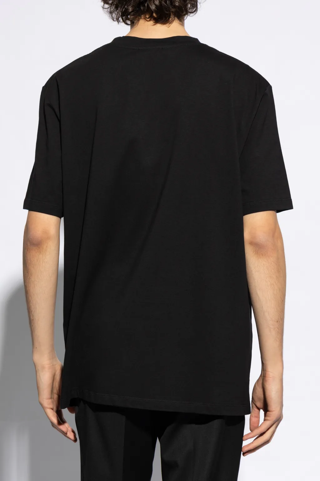 Balmain Logo Patch Crewneck T-Shirt