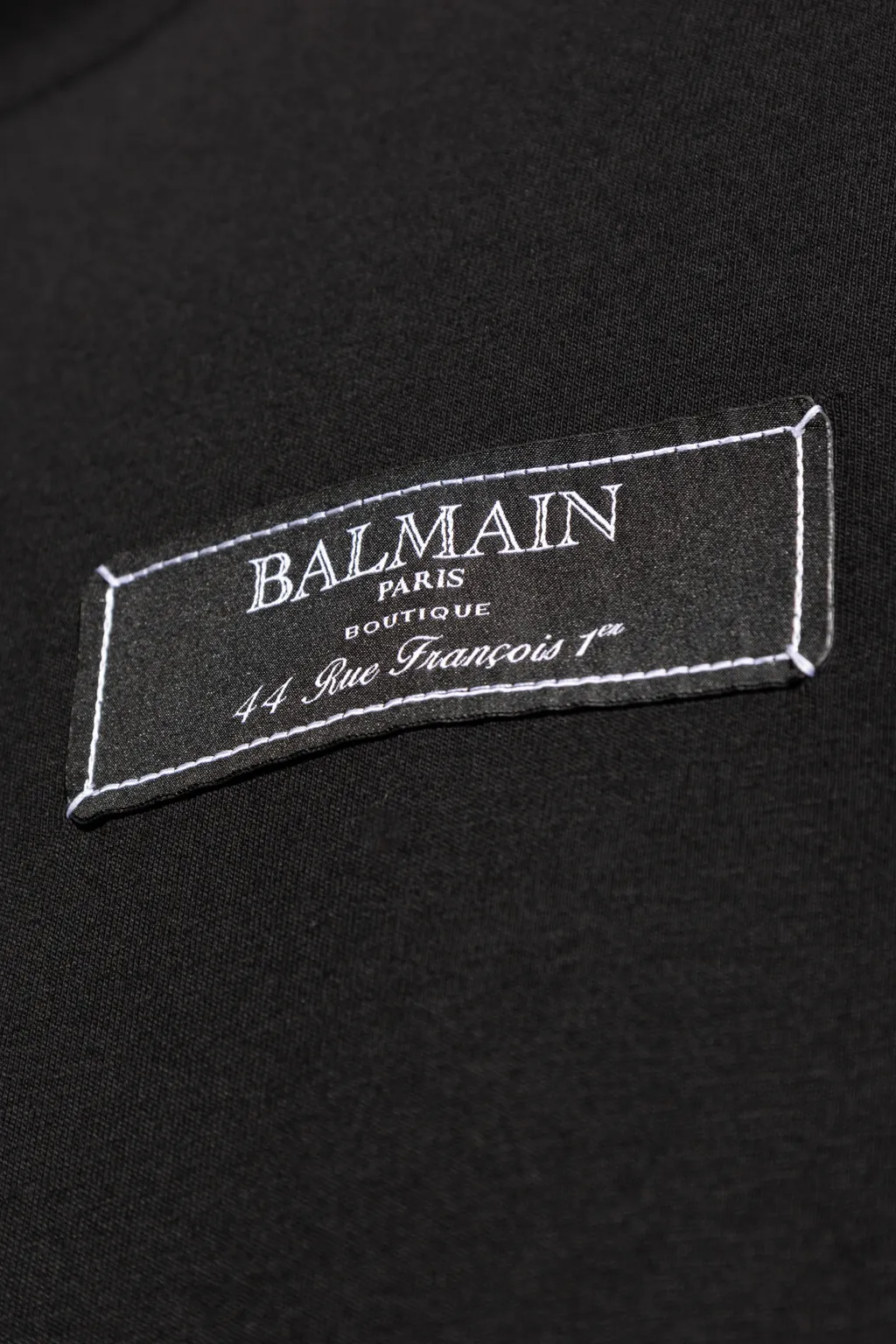 Balmain Logo Patch Crewneck T-Shirt