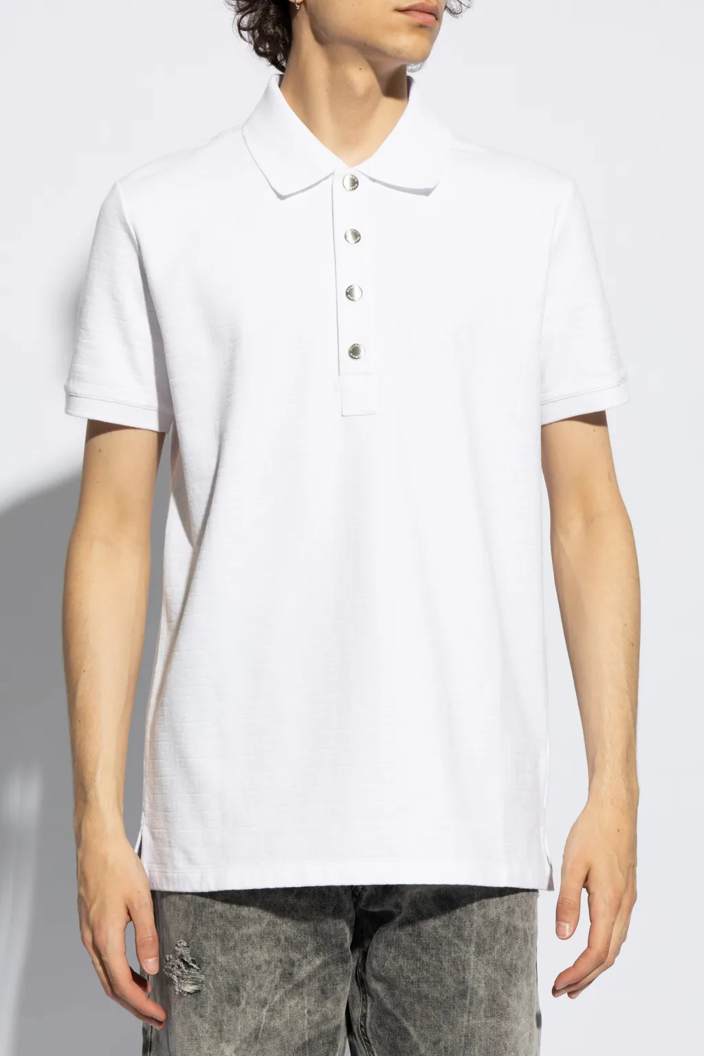 Balmain Short-Sleeve Polo Shirt
