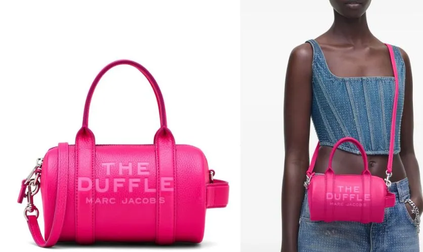 Marc Jacobs Logo Printed Mini Duffle Bag
