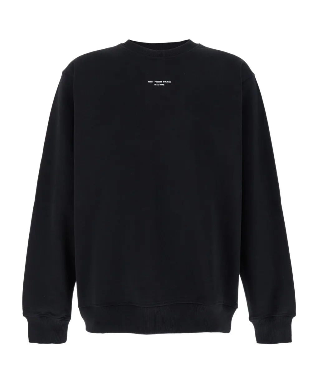 DrÔLe De Monsieur Slogan Crewneck Sweatshirt